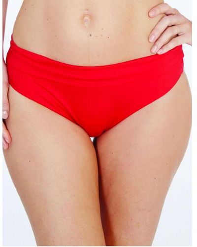 Lepel 1597790 Lagoon Fold Top Bikini Pant - Red