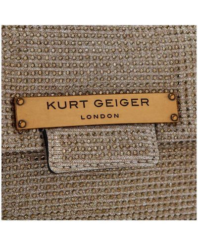 Kurt Geiger Kgl Mini Plate Brixton Bag Fabric - White