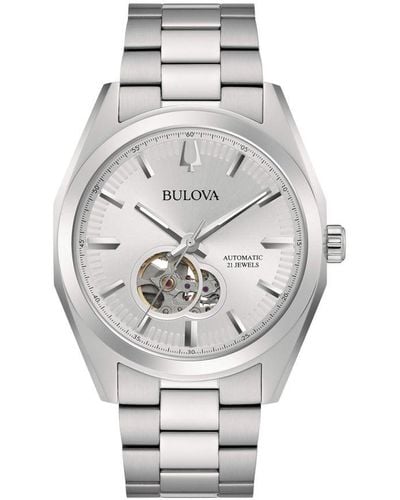 Bulova Surveyor Horloge Zilverkleurig 96a274 - Metallic