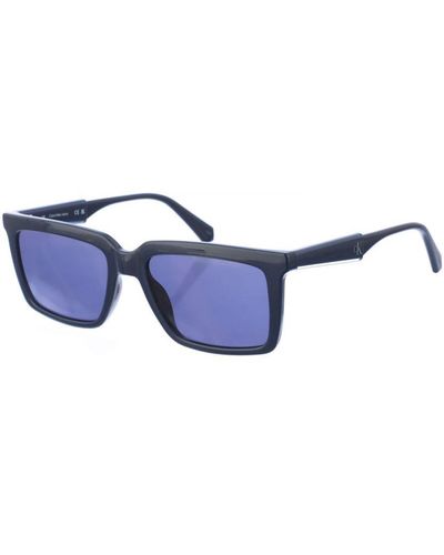 Calvin Klein Acetate Sunglasses With Rectangular Shape Ckj23607S - Blue