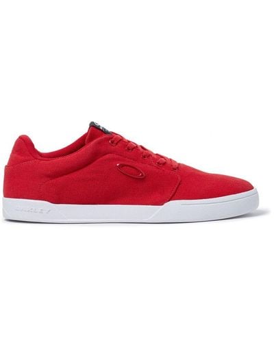 Oakley Flyer Lace-Up Canvas Plimsolls 13551 465 - Red