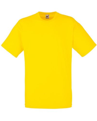 Fruit Of The Loom Valueweight Short Sleeve T-Shirt - Yellow
