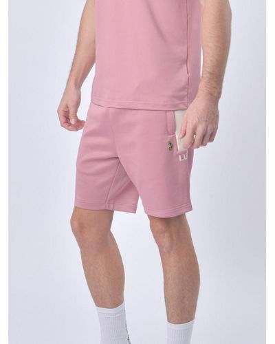 Luke 1977 Newcastle Sweat Shorts - Pink