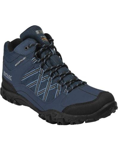 Regatta Edgepoint Mid Waterproof Hiking Shoes (/) - Blue