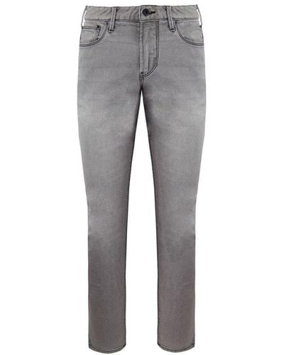Armani Emporio J06 Slim Fit Low Waist Jeans Cotton - Grey
