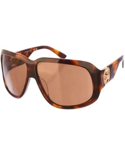 Longchamp Lo736S Square Shaped Acetate Sunglasses - Brown