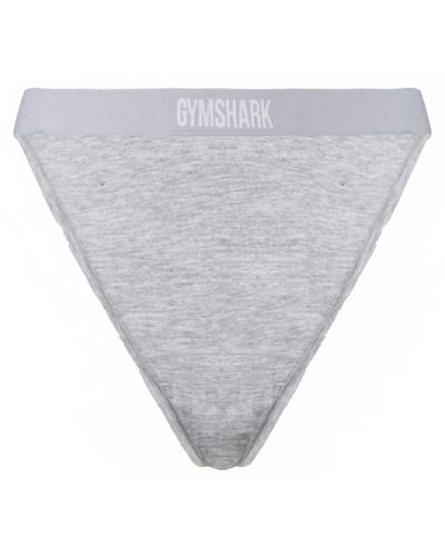 GYMSHARK Cotton Thong - Grey