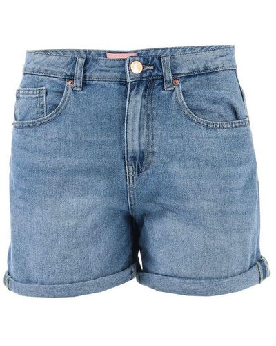 ONLY Womenss Phine Life Denim Shorts - Blue