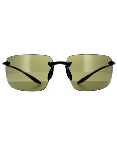 Serengeti Rimless Shiny Phd 2.0 555Nm Polarised Sunglasses - Green