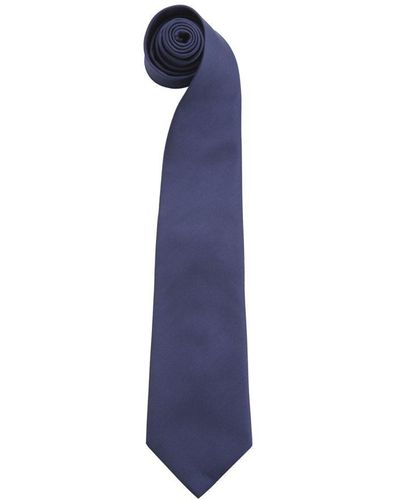 PREMIER "kleuren" Gewone Mode / Business Tie (pakket Van 2) (marine) - Blauw