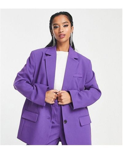 ASOS Design Extreme Oversized Suit Blazer - Purple