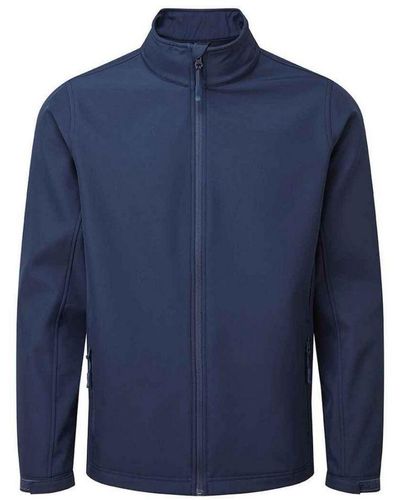 PREMIER Recycled Wind Resistant Soft Shell Jacket () - Blue