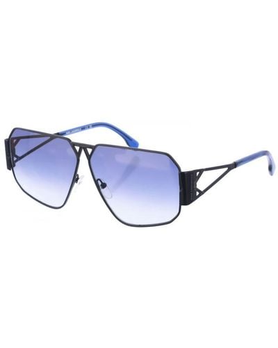 Karl Lagerfeld Kl339S Aviator Metal Sunglasses - Blue