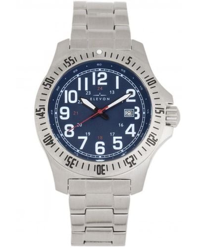 Elevon Watches Aviator Bracelet Watch W/Date - Metallic
