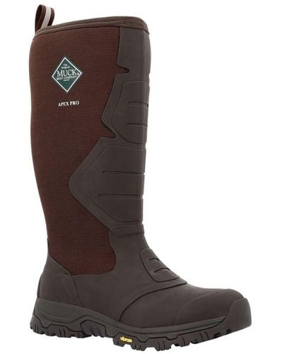 Muck Boot Apex Pro Insulated Textile/Weather Wellingtons - Brown