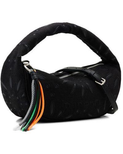 Desigual Plain Handbag With Shoulder Strap - Black