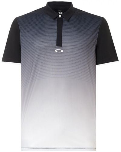 Oakley Premium Poliammide Gradient Golf Polo Shirt 434220 02e Spandex - Blue
