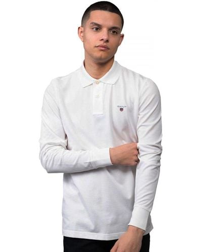 GANT | Lange Mouw Polo Shirts - Wit
