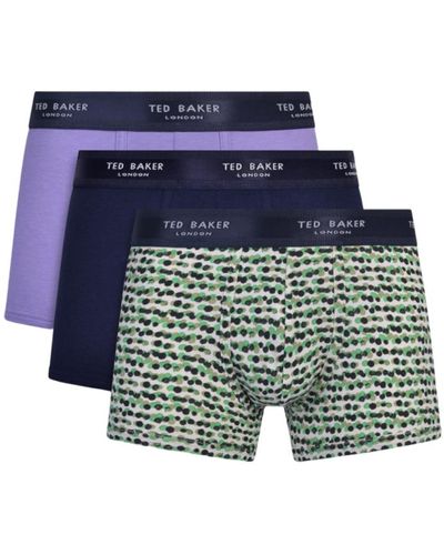 Ted Baker 3-pack Cotton Trunk - Blue