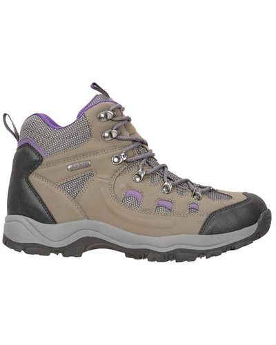 Mountain Warehouse Ladies Adventurer Waterproof Walking Boots (Dark) - Grey