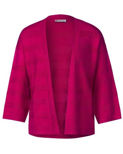 Street One Vest Met Textuur Roze