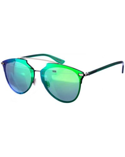 Dior Reflectedp Aviator Metal Sunglasses - Green