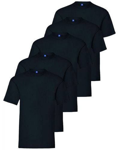 Kruze By Enzo Kruze | Crew Neck T-shirts (5-pack) - Blauw