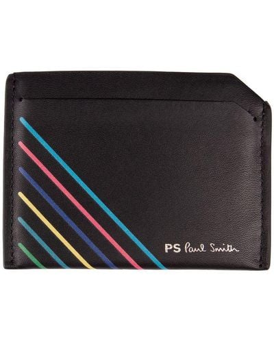 Paul Smith Stripe Wallet - Black
