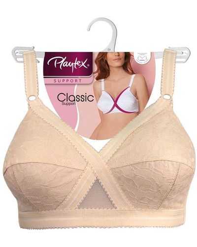 Playtex P0165 Cross Your Heart Non-wired Bra in Black