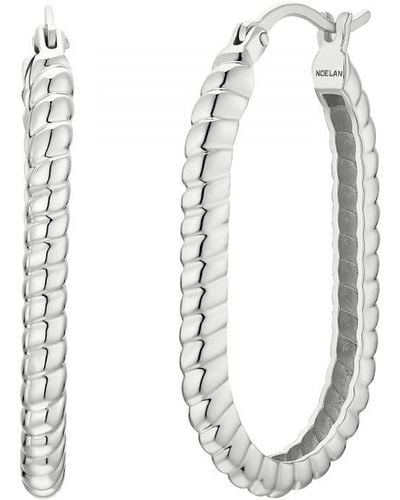 noelani Creoles For Ladies, 925 Sterling (Archived) - White