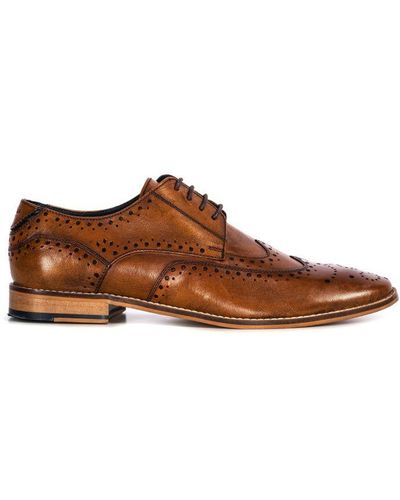 Goodwin Smith Felix Derby Brogue Leather - Brown