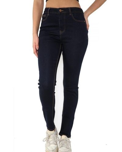 MYT Ladies Magic Shaping High Waisted Skinny Fit Jeans - Blue