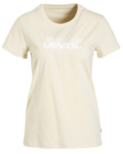 Levi's Levi's T-shirt Met Logo Crème - Naturel