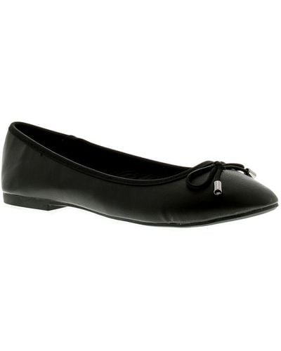 Platino Flat Shoes Brittany Slip On - Black