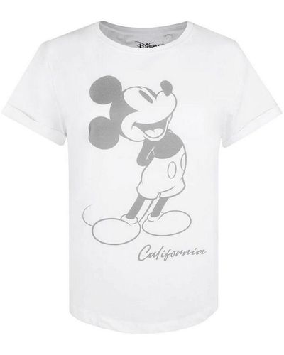 Disney California Mickey Mouse Vintage T-shirt (wit)
