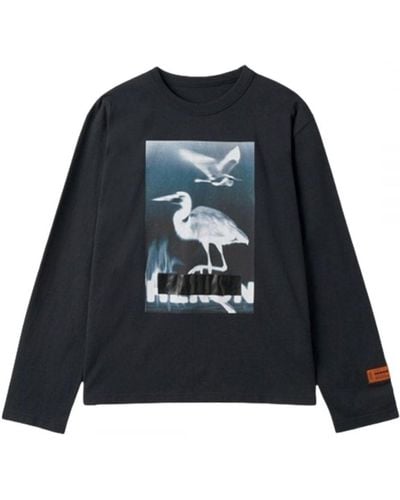 Heron Preston Censored Logo Long Sleeve T-Shirt - Black