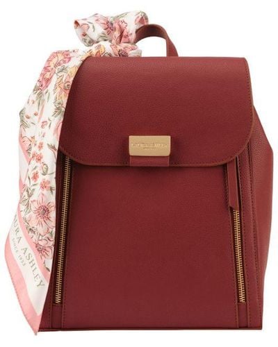 Laura Ashley Backpack Faux Leather - Red