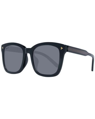 Bally Square Sunglasses With Mirrored Lenses - Blue
