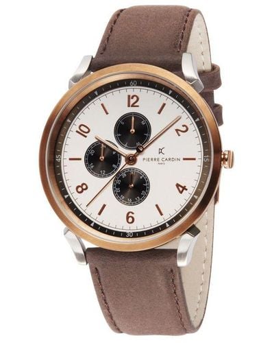 Pierre Cardin Pigalle Nine Watch Cpi.2022 Leather - Brown