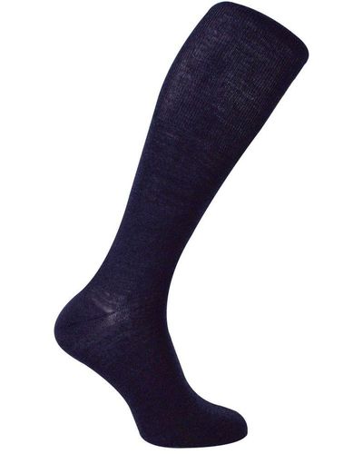 Steve Madden Knee High Merino Wool Socks - Blue