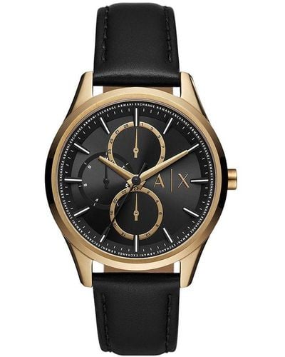 Armani Exchange Dante Watch Ax1869 Leather (Archived) - Black