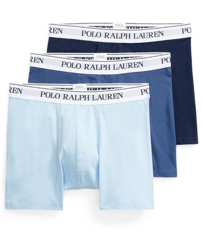 Polo Ralph Lauren Boxershorts, 3 Stuks - Blauw