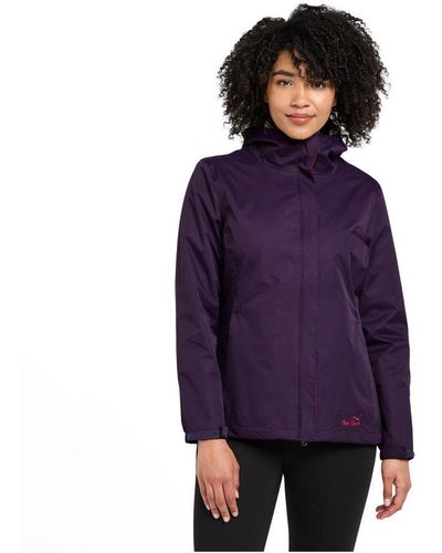 Peter Storm Waterproof Jacket With Adjustable Hem And Hood - Purple