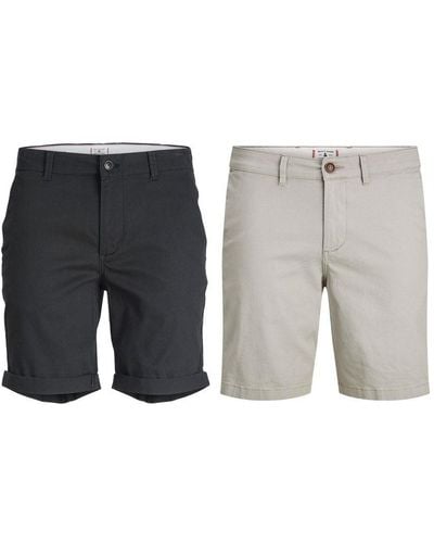 Jack & Jones Multipack Chino Shorts 2 Pack - Grey