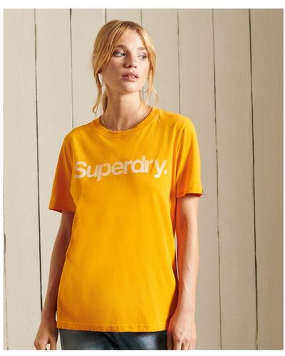 Superdry Core-logo T-shirt - Oranje