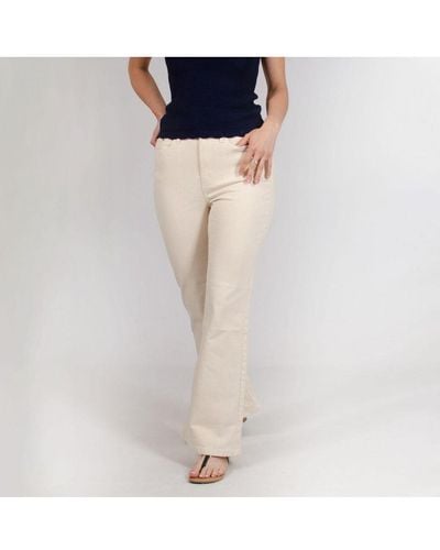 Calvin Klein Flare High Waist Jeans Cotton - Natural