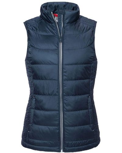 Russell Ladies Nano Padded Body Warmer (French) - Blue
