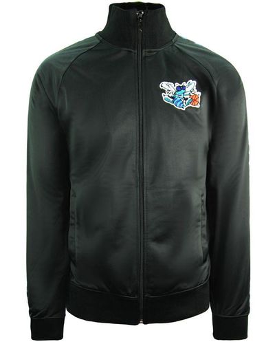Mitchell & Ness Charlotte Hornets Black Track Jacket