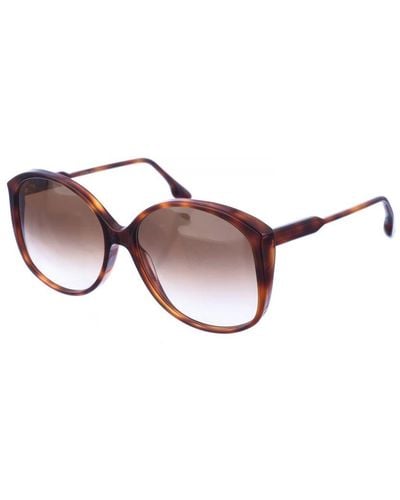 Victoria Beckham Acetate Sunglasses With Oval Shape Vb629S - Brown