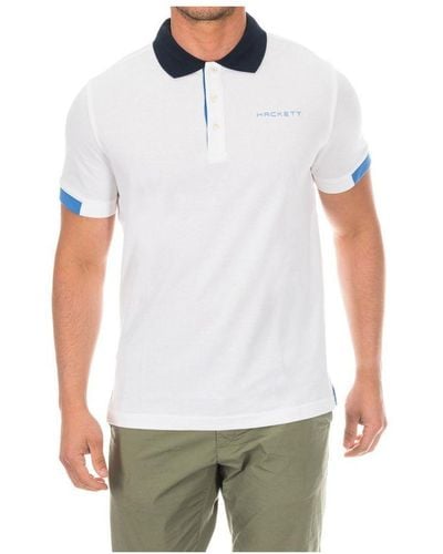 Hackett Short-Sleeved Polo Shirt - White
